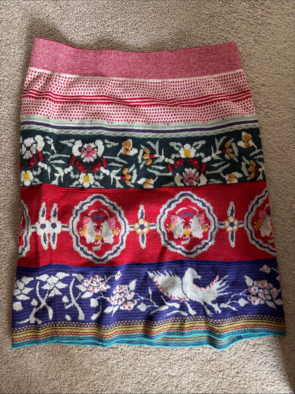 Moth sweater skirt, large